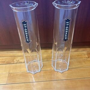 St Germain Cocktail Mixing Pitcher Decanter Carafe 1 Liter Hard Plastic Lot of 2